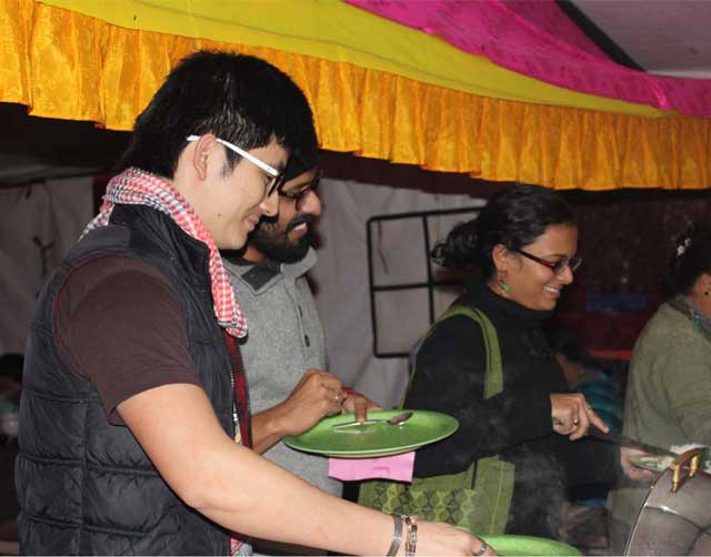 Traditional Arunachal meal served to guests